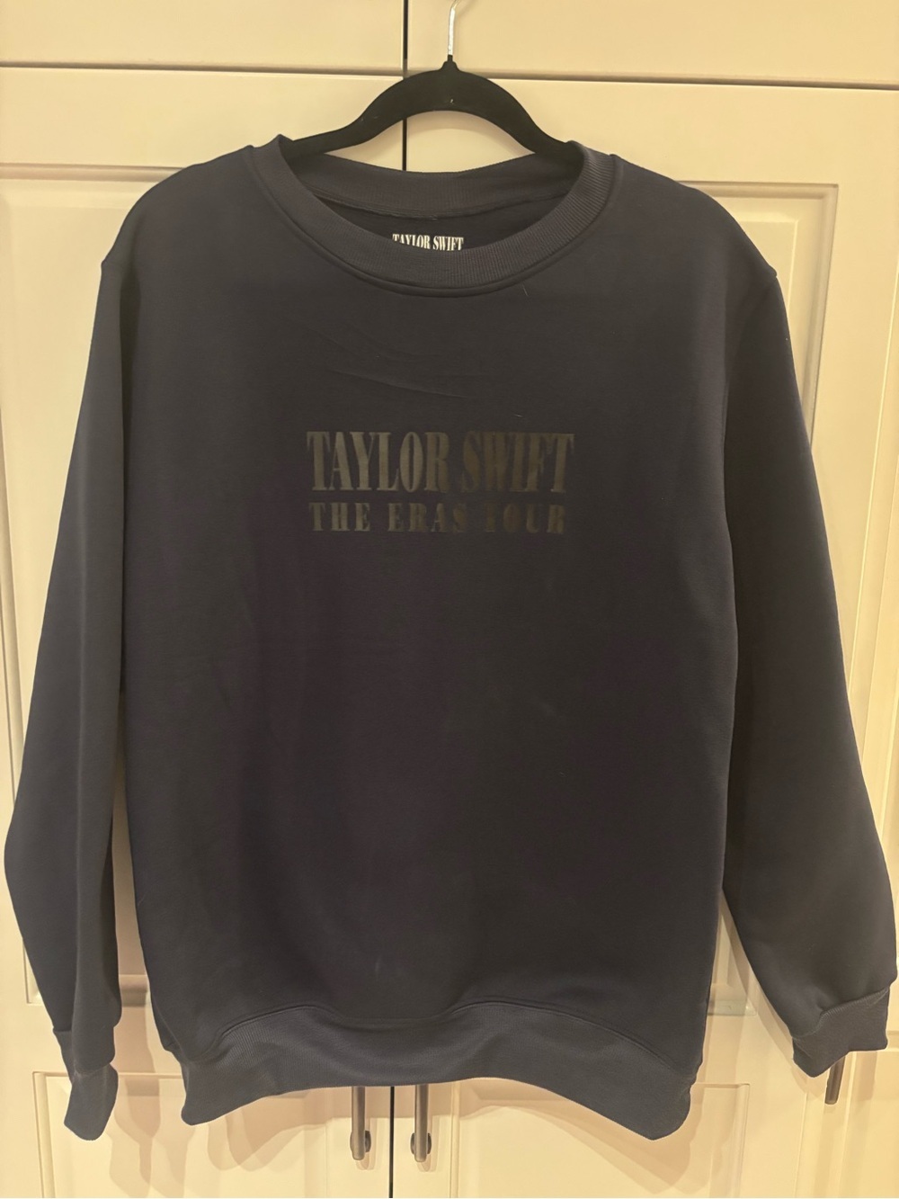 Taylor Swift Navy Crewneck Sweatshirt with Subtle Logo